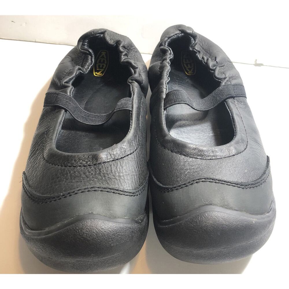 Womens KEEN, Black Leather, Slip on, Shoes, Size 6.5 SM 1108 EUC